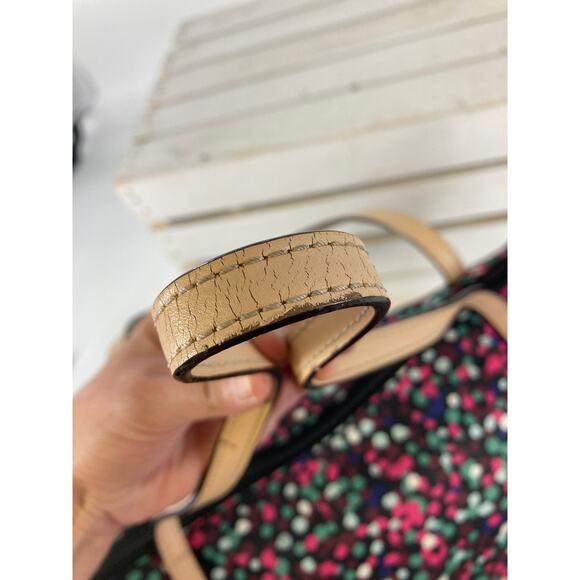 KATE SPADE LARGE MULTI COLOR PRINT NYLON SHOULDER BAG (ASIS) - Picture 5 of 13